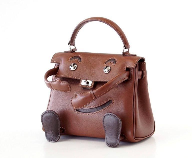 👜Kelly Doll Quelle Idole Rare Limited Edition Noisette Gulliver Leather