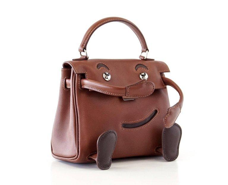👜Kelly Doll Quelle Idole Rare Limited Edition Noisette Gulliver Leather