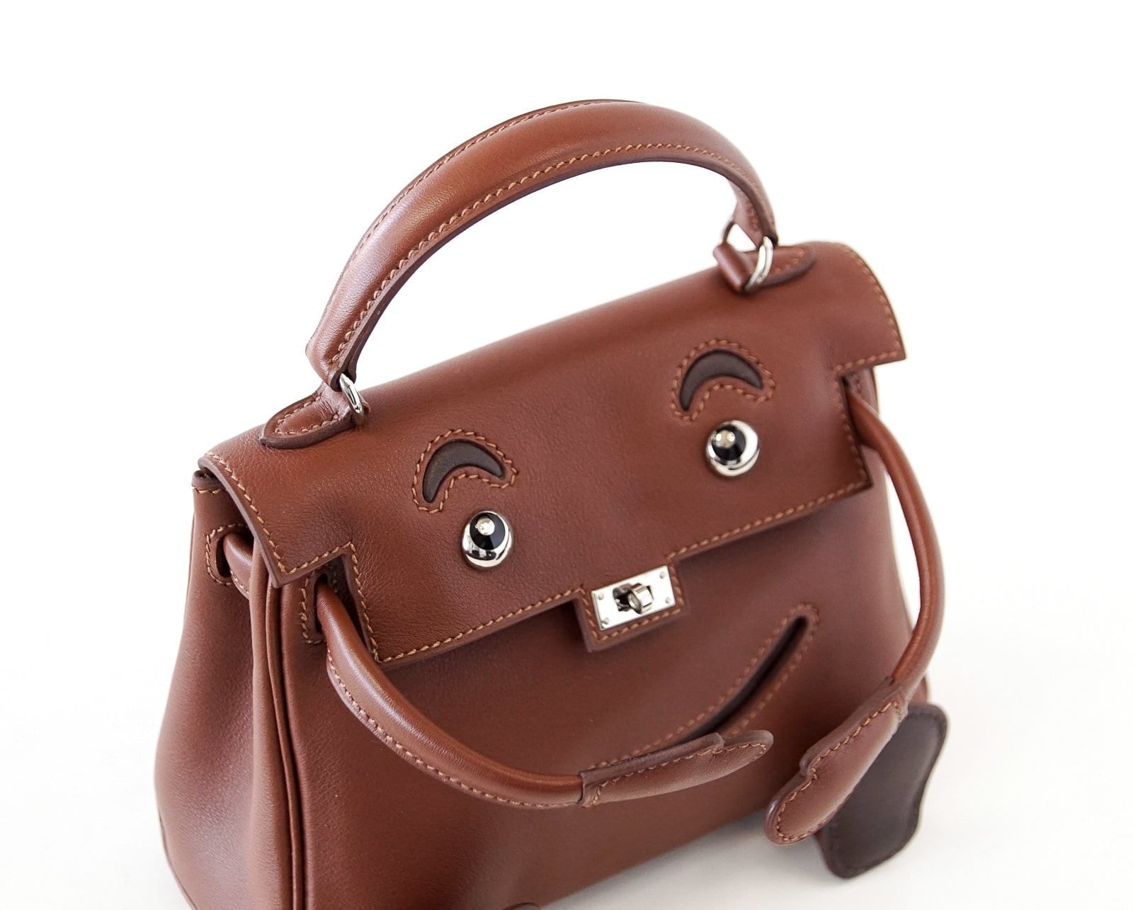 👜Kelly Doll Quelle Idole Rare Limited Edition Noisette Gulliver Leather