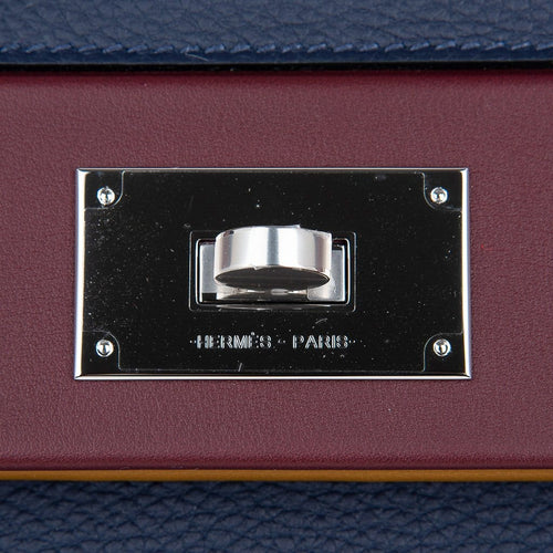 👜24 24 29 Bag Blue Nuit Indigo Bordeaux Kraft Palladium