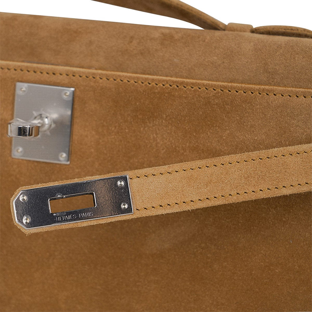👜Limited Edition Kelly Cut Bag Ocre Doblis with Palladium Hardware