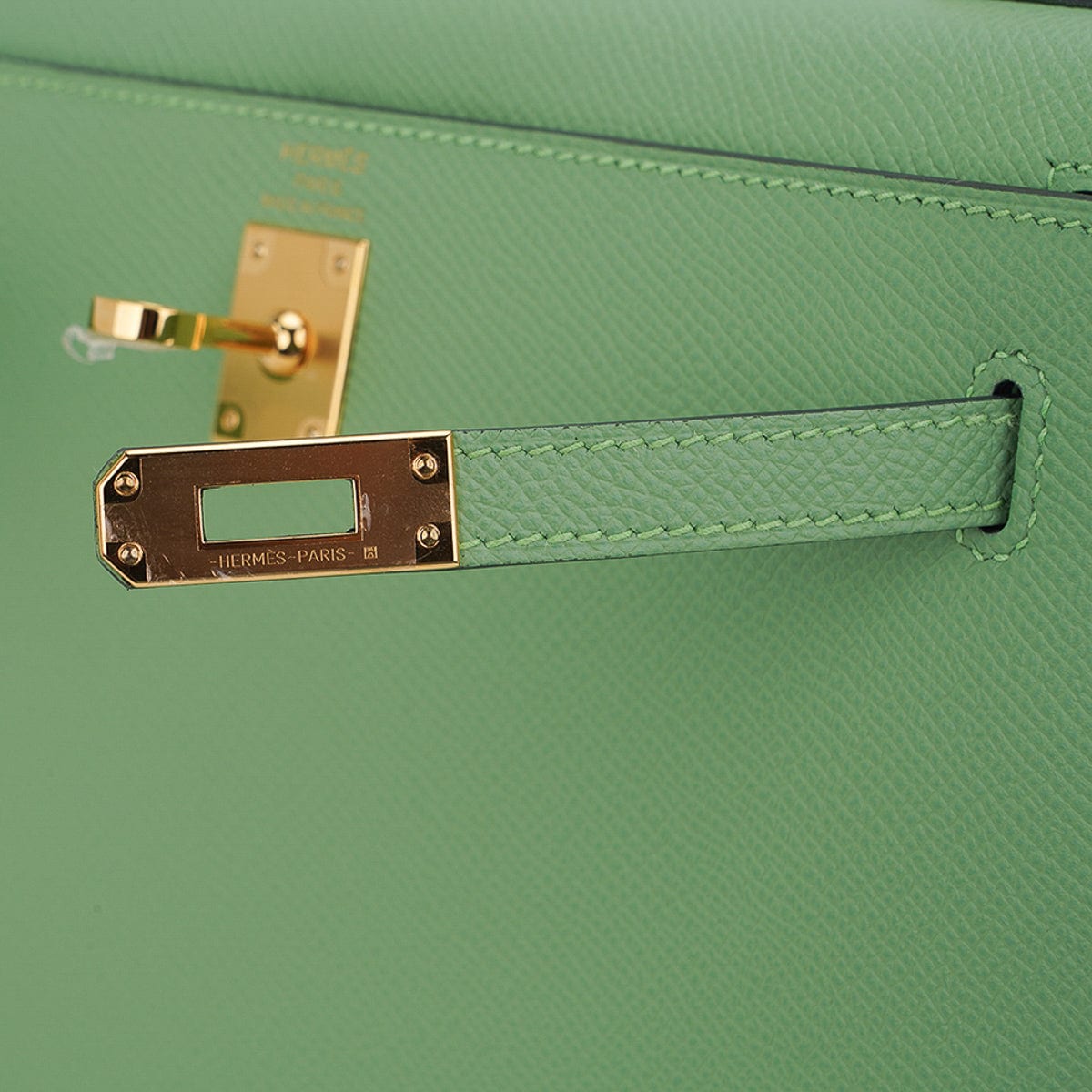 👜Kelly 25 Sellier Bag Vert Criquet Epsom Leather with Gold Hardware