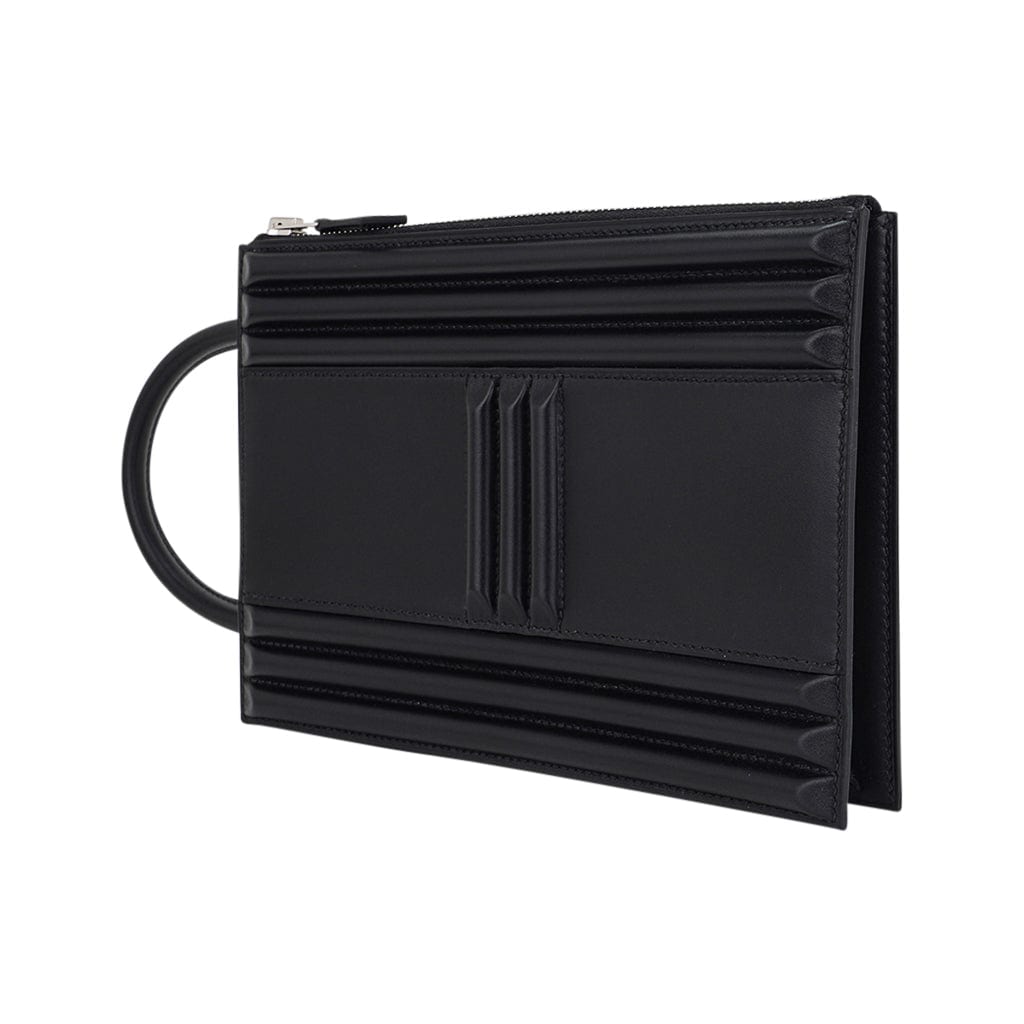 👜Limited Edition Cadena Bag Black Tadelakt Leather